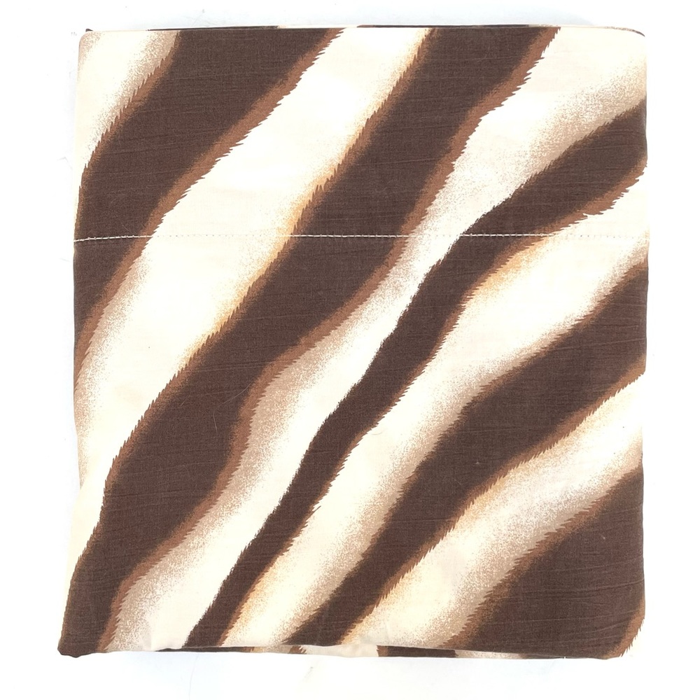 Ralph Lauren Vintage Zanzibar Brown Safari Grassland Twin Sheet EUC